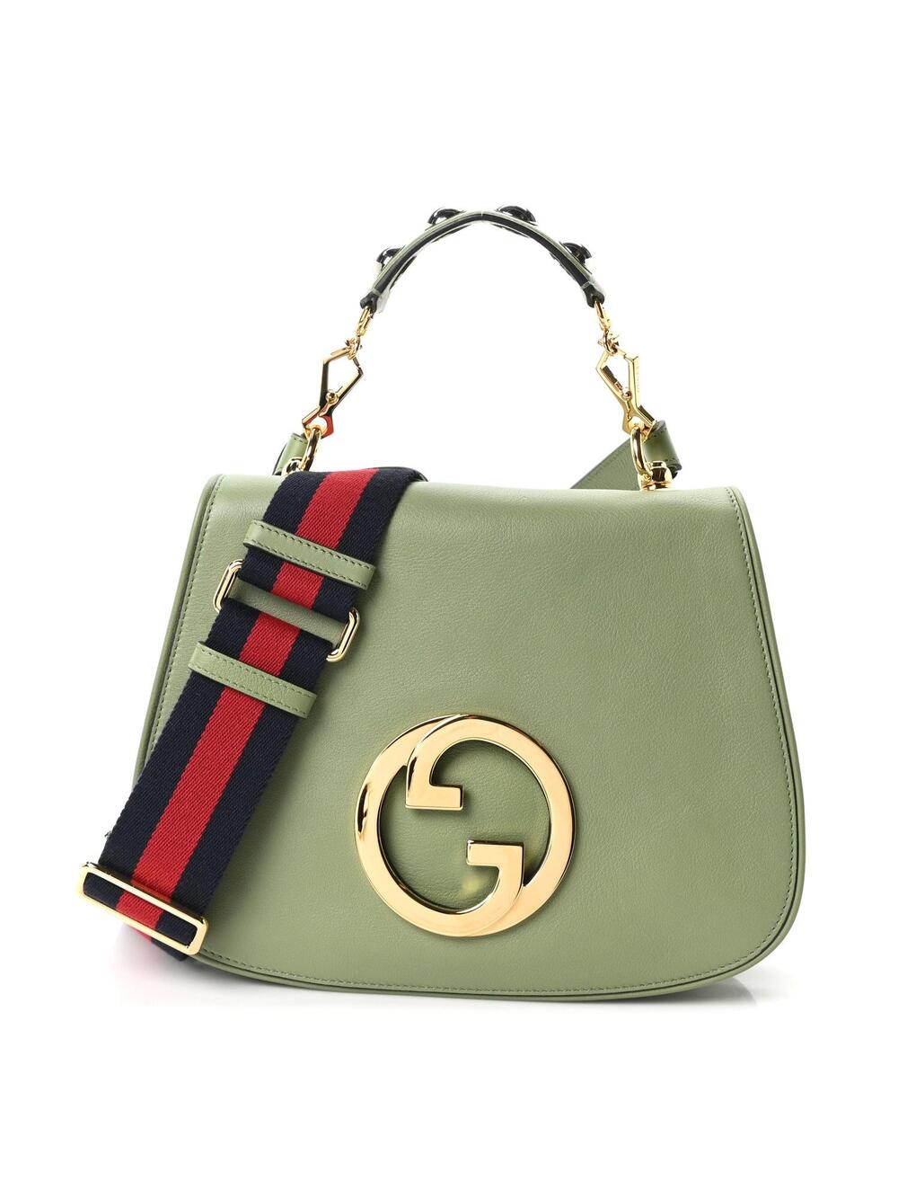 Gucci Roxy Calfskin Web Medium Blondie #307340G11B